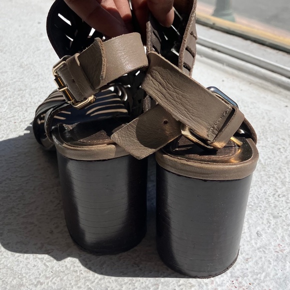 Klub Nico Khaki tan leather sandals - Picture 6 of 7